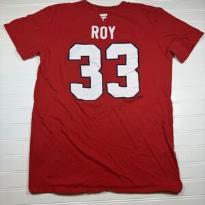 Fanatics Montreal Canadians Patrick Roy T-Shirt Men's Medium Red Cotton GUC